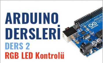 Arduino dersleri RGB Led kontrolü