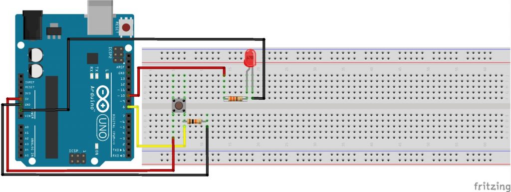 Arduino ile Buton LED Devresi