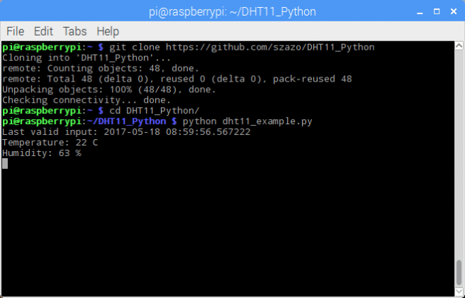 Raspberry Pi ile DHT11 Sıcaklık ve Nem Sensörü Kullanımı #8