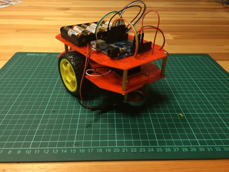 çizgi izleyen robot gövde montajı