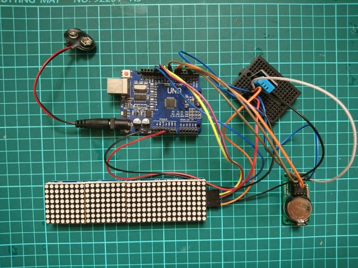 Dot Matrix ve Arduino ile Saat Yapalım