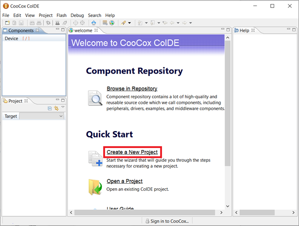 CooCox IDE Arayüzü