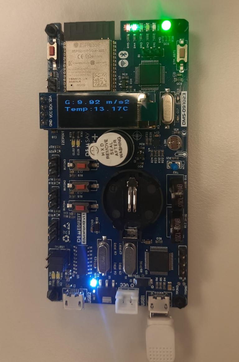 Demedukit ile Accelerometer(İvmeölçer), Oled ve NTC