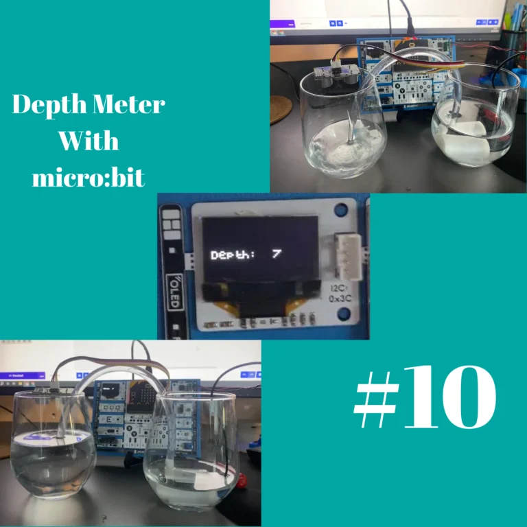 #10 PicoBricks (micro:bit) Depth Meter Projesi