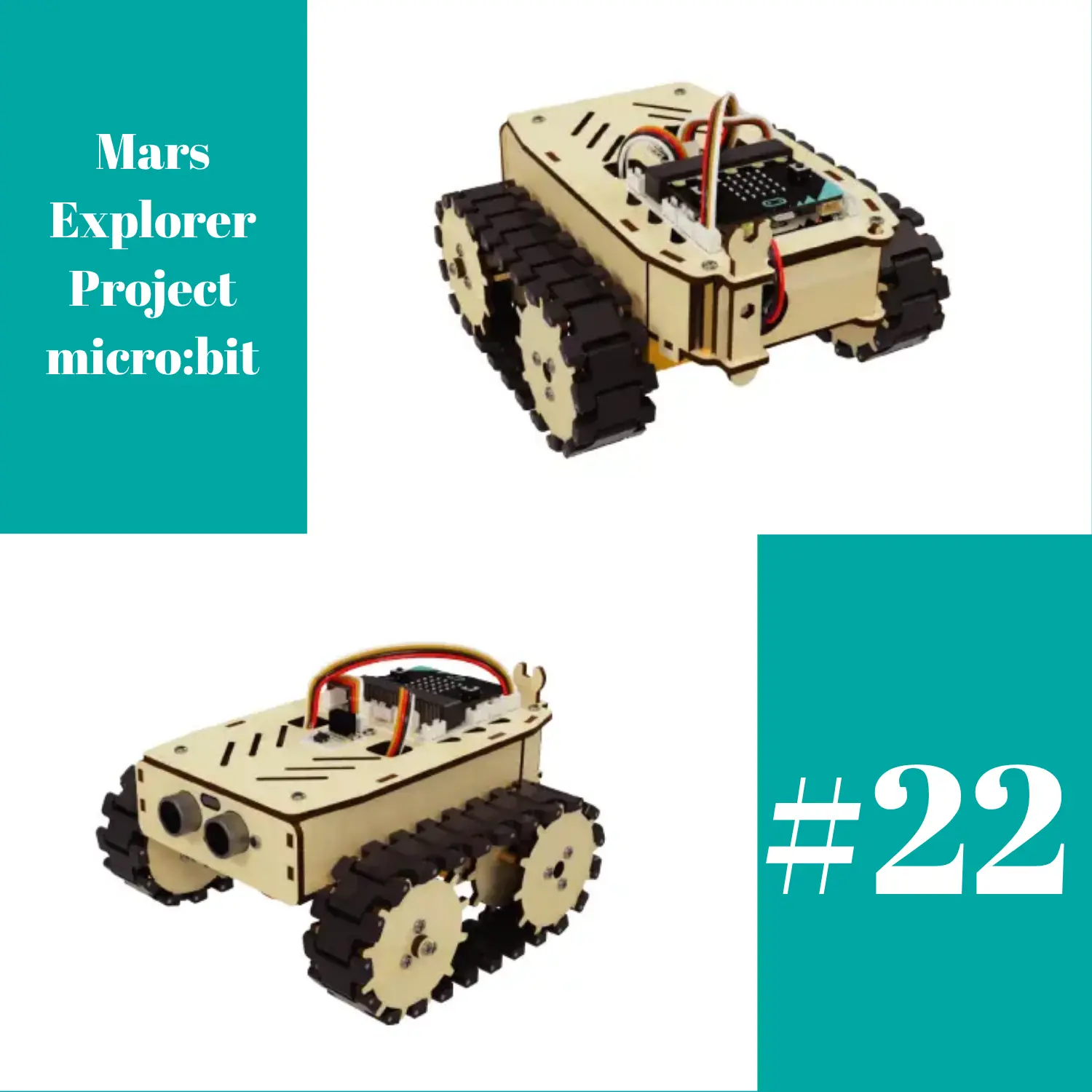 #22 PicoBricks (micro:bit) Mars Explorer Projesi