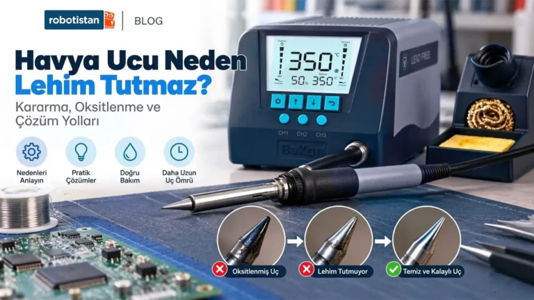Havya Ucu Neden Lehim Tutmaz? Kararma, Oksitlenme ve Çözüm Yolları