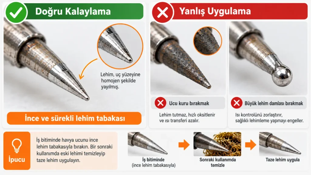 Havya ucu kalaylama