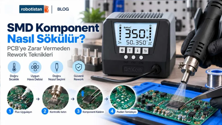 SMD Komponent Nasıl Sökülür? PCB’ye Zarar Vermeden Rework Teknikleri